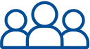 Icône groupe de personnes - team building RSE collaboratif